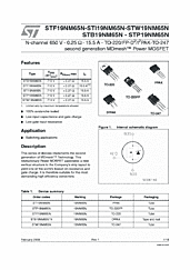 DataSheet STP19NM65N pdf